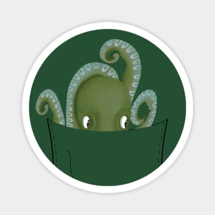 Peeking Pocket Pet - Octopus Magnet